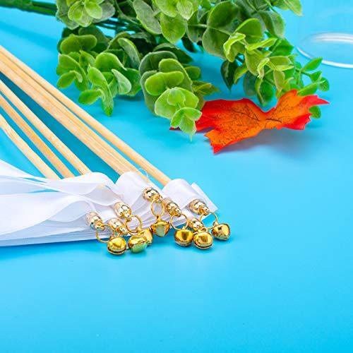 25 Pack Ribbon Wands Chromatic Silk Ribbon with Bells - Hibrides