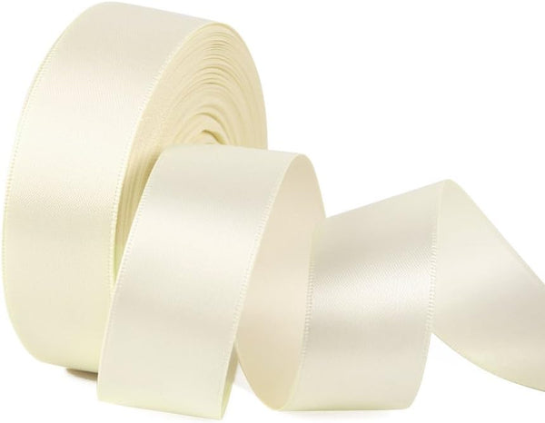 Double Face Satin Ribbon 1" Wide x 20 Yards for Party Wedding Home Decoration - Hibrides