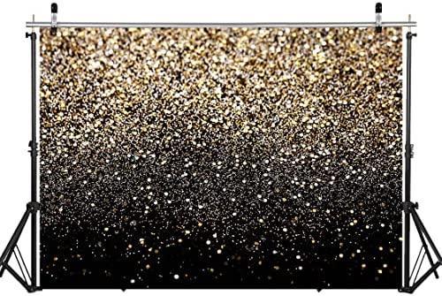 Gold Backdrop Glitter Backdrop Gold Spots Backdrop Black and Gold Backdrop Wedding Backdrop - Hibrides