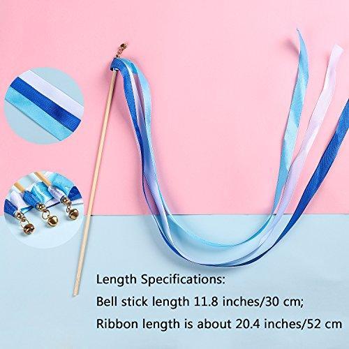 25 Pack Ribbon Wands Chromatic Silk Ribbon with Bells - Hibrides
