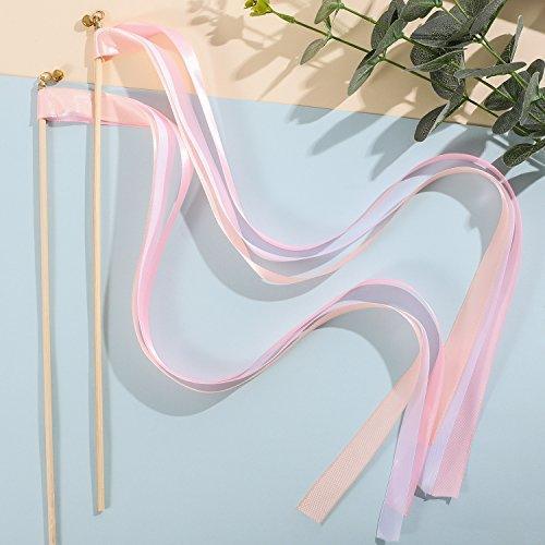 25 Pack Ribbon Wands Chromatic Silk Ribbon with Bells - Hibrides