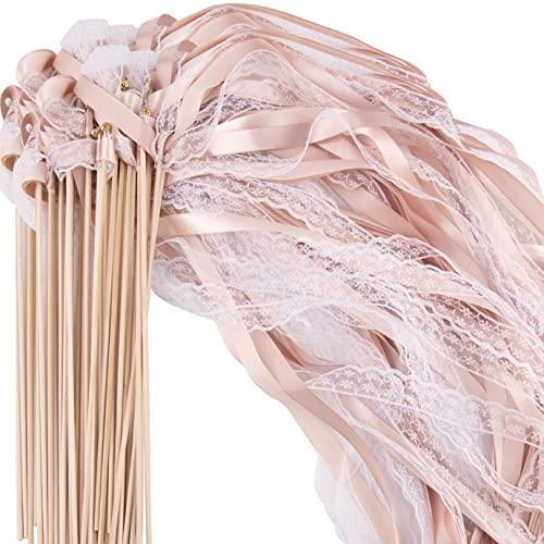 25 Pack Ribbon Wands Chromatic Silk Ribbon with Bells - Hibrides