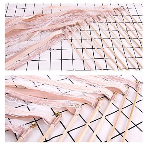 25 Pack Ribbon Wands Chromatic Silk Ribbon with Bells - Hibrides