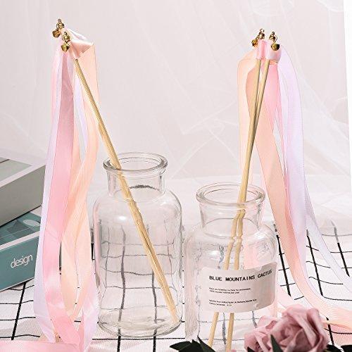 25 Pack Ribbon Wands Chromatic Silk Ribbon with Bells - Hibrides