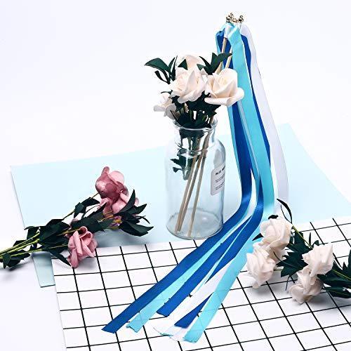25 Pack Ribbon Wands Chromatic Silk Ribbon with Bells - Hibrides
