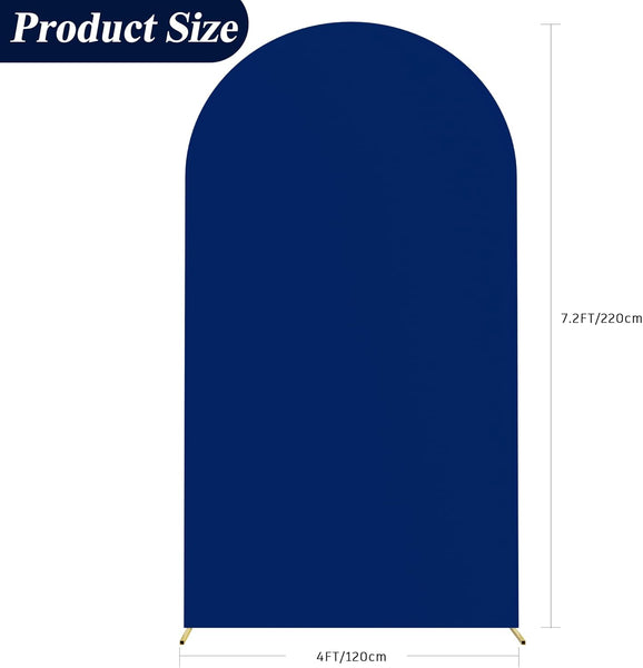 Royal Blue Spandex Fitted Arch Cover for Round Top Chiara Backdrop Stand Covers for Wedding Birthday Party Decoration