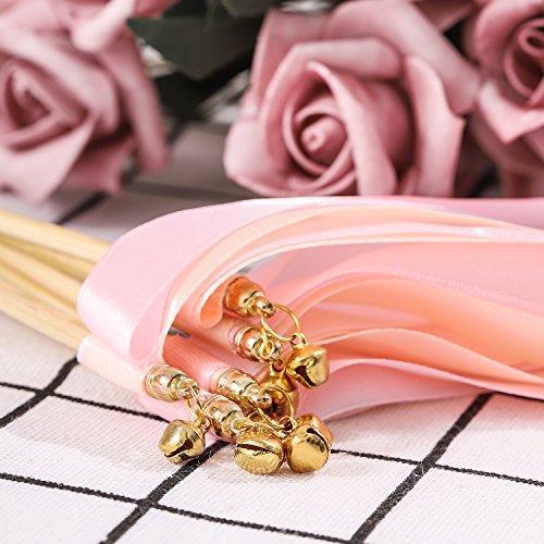 25 Pack Ribbon Wands Chromatic Silk Ribbon with Bells - Hibrides