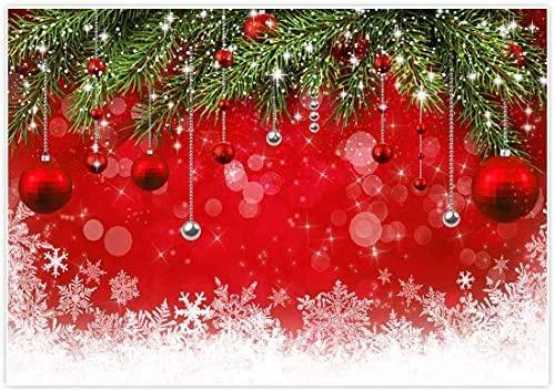 Fabric Snowflake Christmas Backdrop for Winter New Year Eve Photography Family Party Birthday Photo Booth Props - Hibrides