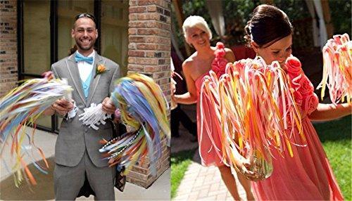 25 Pack Ribbon Wands Chromatic Silk Ribbon with Bells - Hibrides