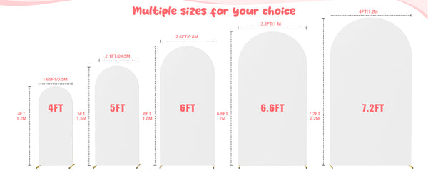 Terracotta Spandex Fitted Arch Cover for Round Top Chiara Backdrop Stand Covers for Wedding Birthday Party Decoration