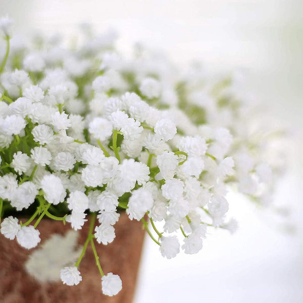 10Pcs 30 Bunches White Baby's Breath Artificial Flowers for Wedding Garland Wreath Wedding Centerpieces - Hibrides