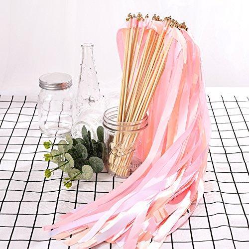 25 Pack Ribbon Wands Chromatic Silk Ribbon with Bells - Hibrides