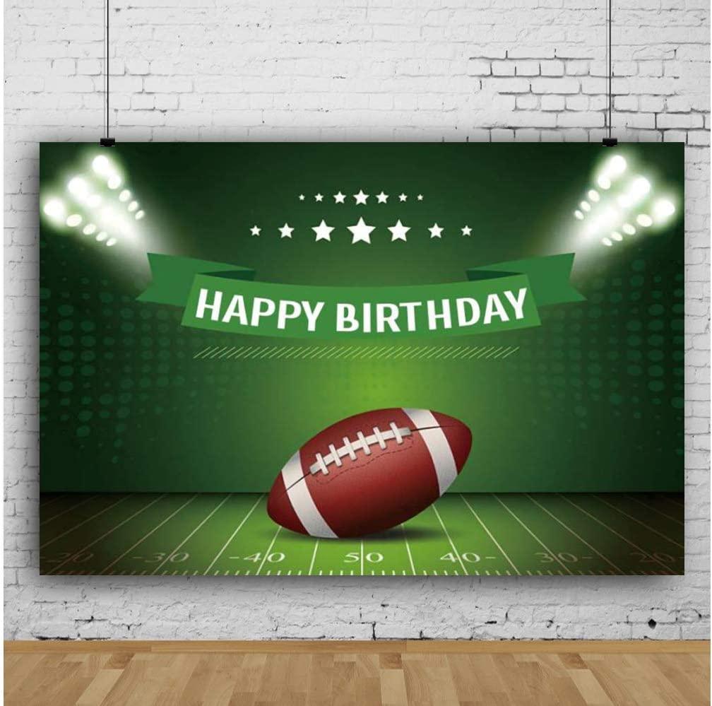 Superbowl Party Decorations 2023, Football Backdrop for Boy's Birthday Party Decorations, Football Theme Birthday Photo Props Background - Hibrides