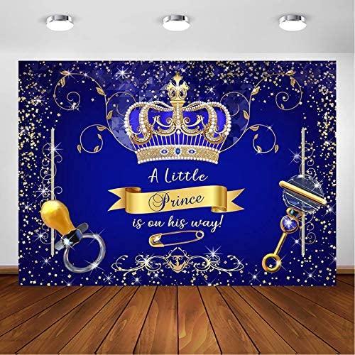 Royal Prince Baby Shower Backdrop for Party Decorations - Hibrides