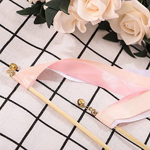 25 Pack Ribbon Wands Chromatic Silk Ribbon with Bells - Hibrides