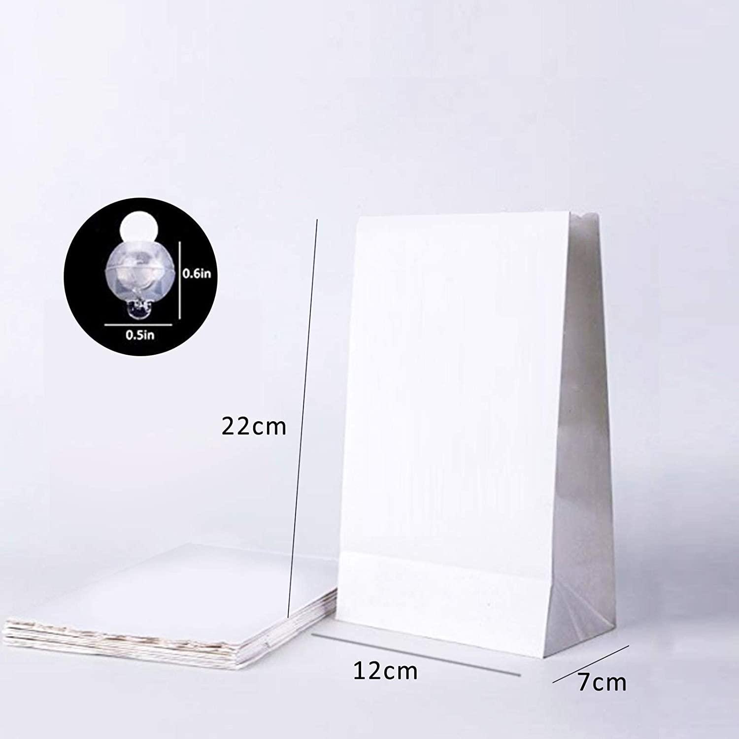 Led Luminaria 50Pcs Light Up Luminaries Warm White Luminary Candle Bags With Lights-For Wedding Aisle, Rustic Wedding Decorations 