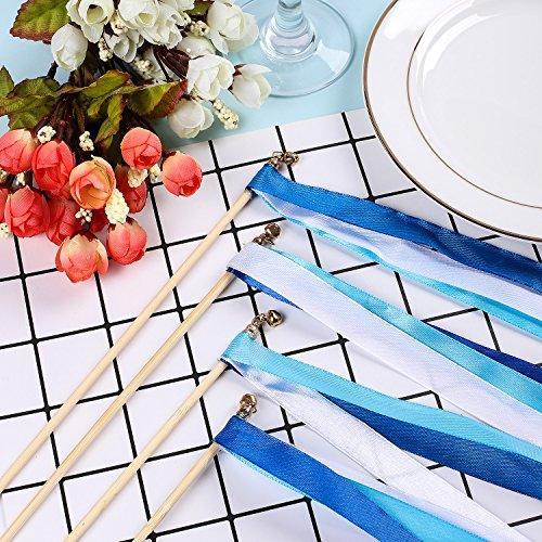 25 Pack Ribbon Wands Chromatic Silk Ribbon with Bells - Hibrides