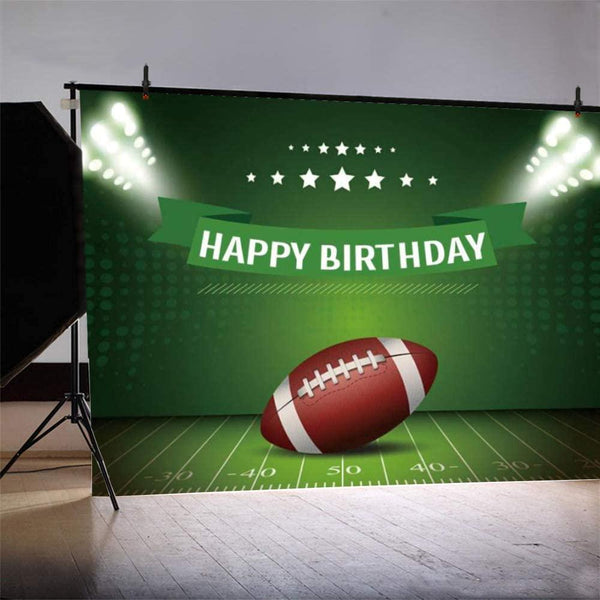 Superbowl Party Decorations 2023, Football Backdrop for Boy's Birthday Party Decorations, Football Theme Birthday Photo Props Background - Hibrides