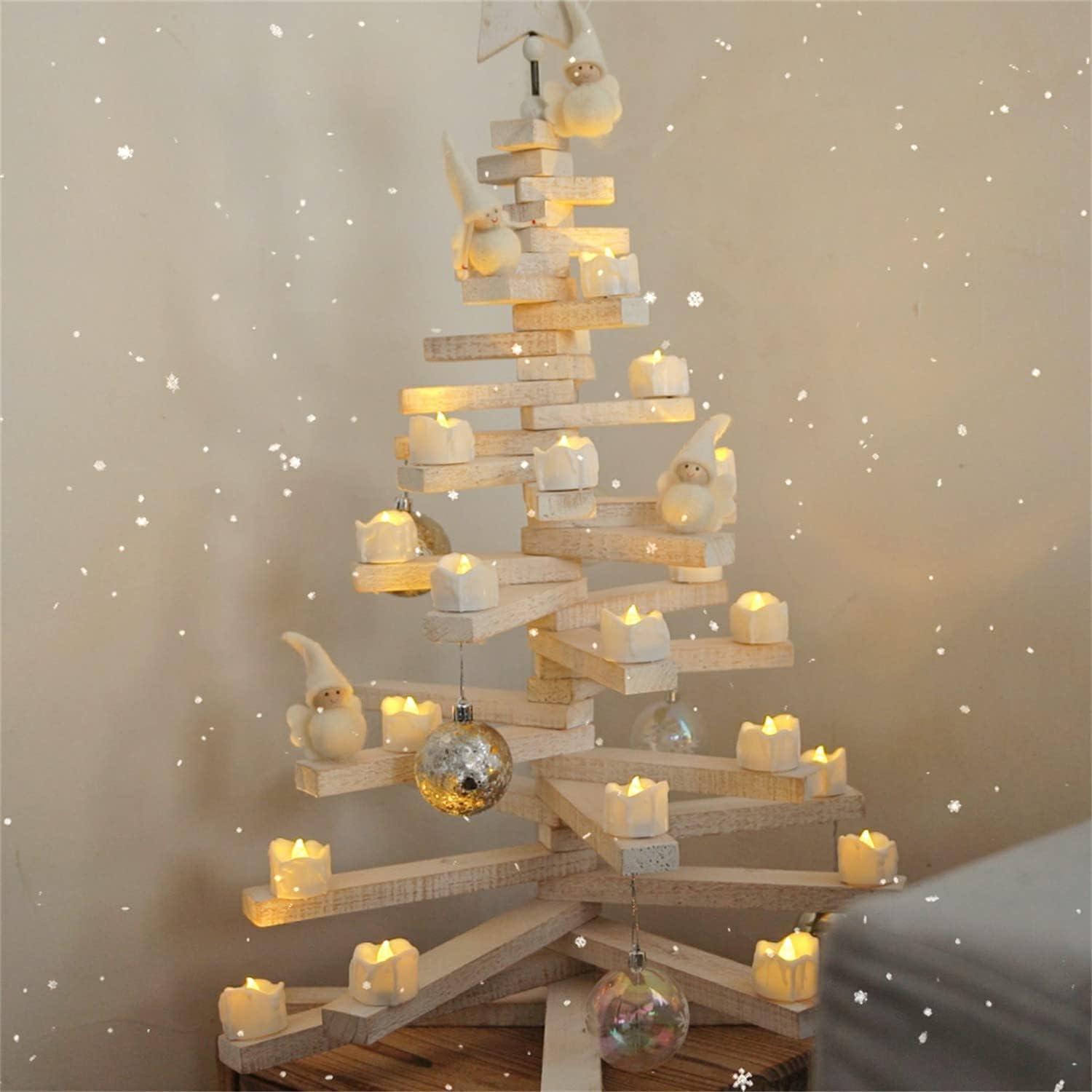 12pcs Timer Tea Lights, Flameless Flickering Battery Operated, Auto-On 6 Hours and Off 18 Hours Everyday, Batteries Included - Hibrides