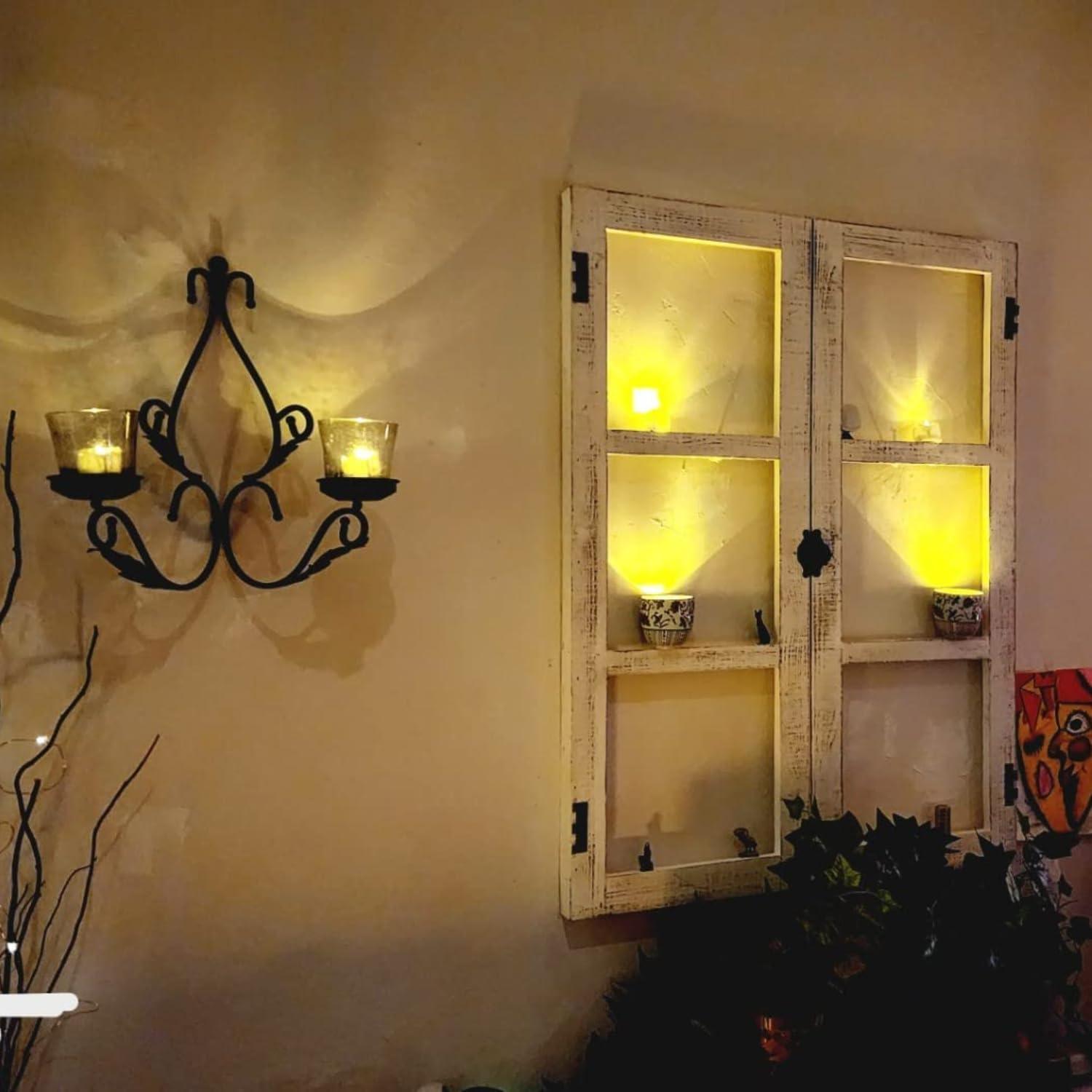 12pcs Timer Tea Lights, Flameless Flickering Battery Operated, Auto-On 6 Hours and Off 18 Hours Everyday, Batteries Included - Hibrides