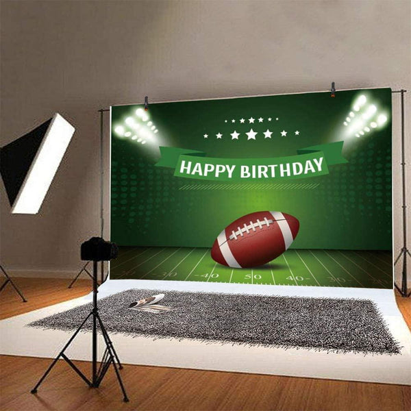 Superbowl Party Decorations 2023, Football Backdrop for Boy's Birthday Party Decorations, Football Theme Birthday Photo Props Background - Hibrides