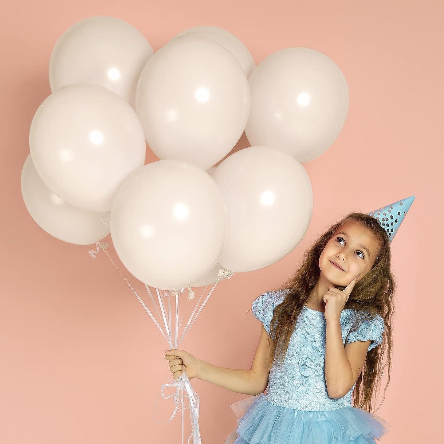 105pcs 5/10/12/18 Inch White Cream Balloon Garland Kit for Wedding Baby Shower Birthday Party Supplies - Hibrides