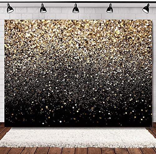 Gold Backdrop Glitter Backdrop Gold Spots Backdrop Black and Gold Backdrop Wedding Backdrop - Hibrides