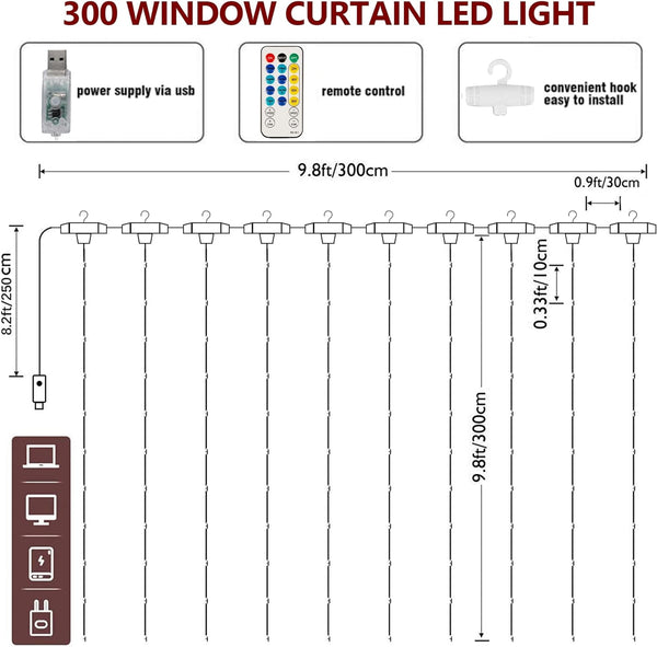 10x10FT White Backdrop Curtains for Wedding - White Curtain lights Wedding Backdrop Decorations