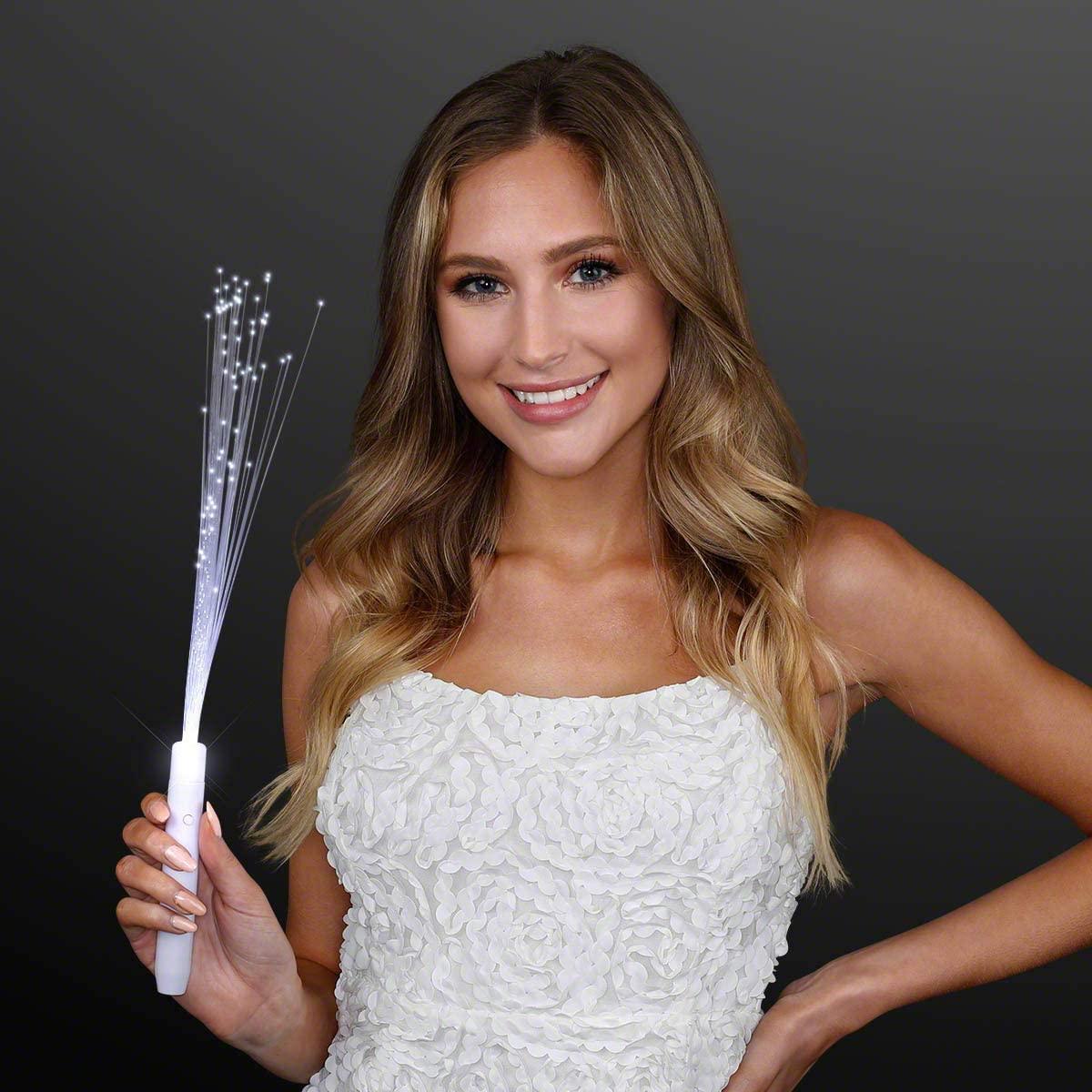 Lighted Fiber Optic Wands for Wedding Send-off, Anniversary Celebrations 