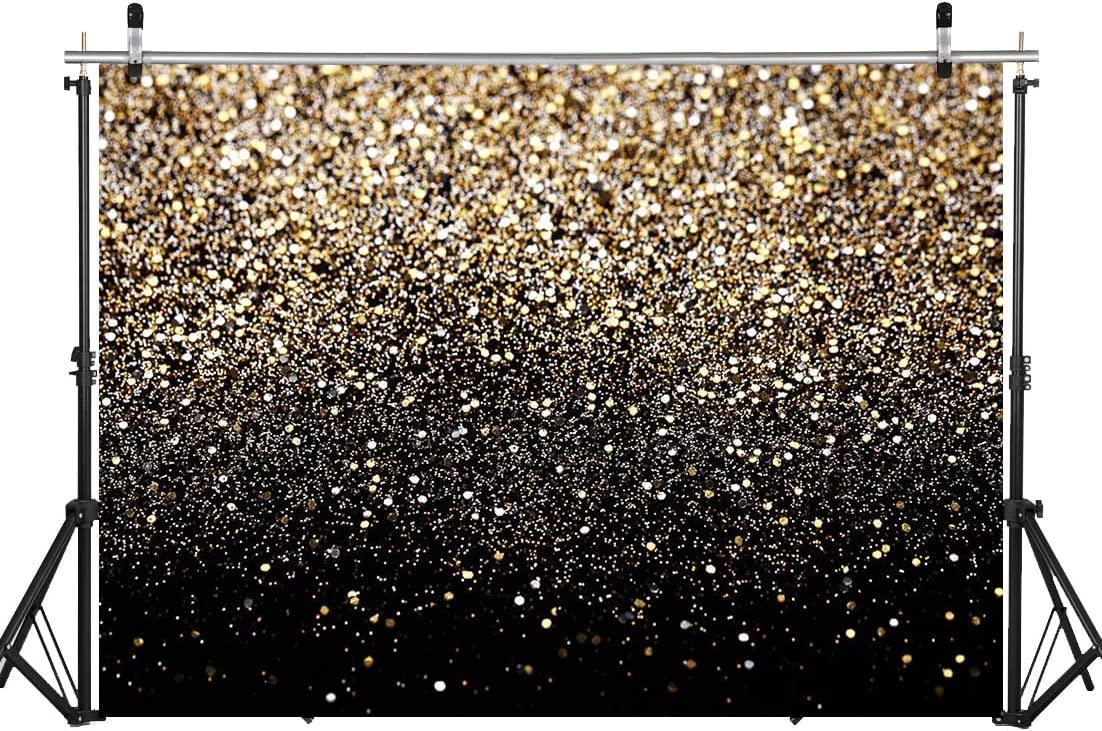 Gold Backdrop Glitter Backdrop Gold Spots Backdrop Black and Gold Backdrop Wedding Backdrop - Hibrides