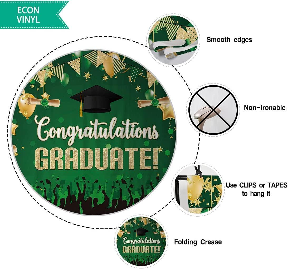 82" x 59" Graduation Backdrop for Photography Congrats Grad Class of 2022 Prom Party Supplies Decorations - Hibrides