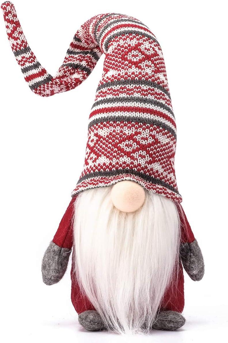 19 inches Gnome Handmade Swedish Tomte, Christmas Elf Decoration Ornaments Thanks Giving Day Gifts Swedish Gnomes - Hibrides