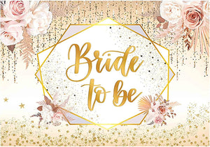 Boho Bride to Be Backdrop Bridal Shower Engagement Wedding Miss to Mrs Party Supplies - Hibrides
