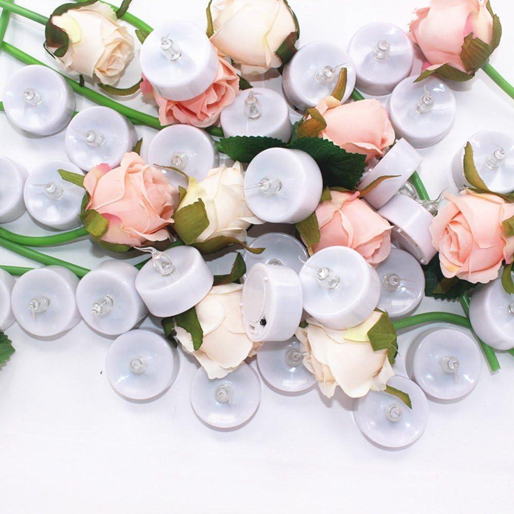 12PCS Warm White LED Tea Light,Flickering Flameless Candle with Remote Control,Long Lasting Battery Operated LED Tealights Candle with Timer,for Seasonal &Festival Celebration - Hibrides