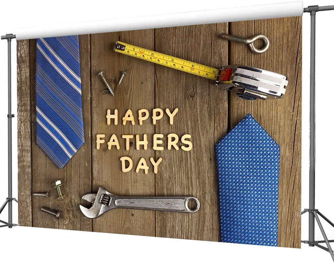 Happy Father's Day Backdrop Father's Day Wood Wall Photography Backdrops Fathers Day Party Decor - Hibrides