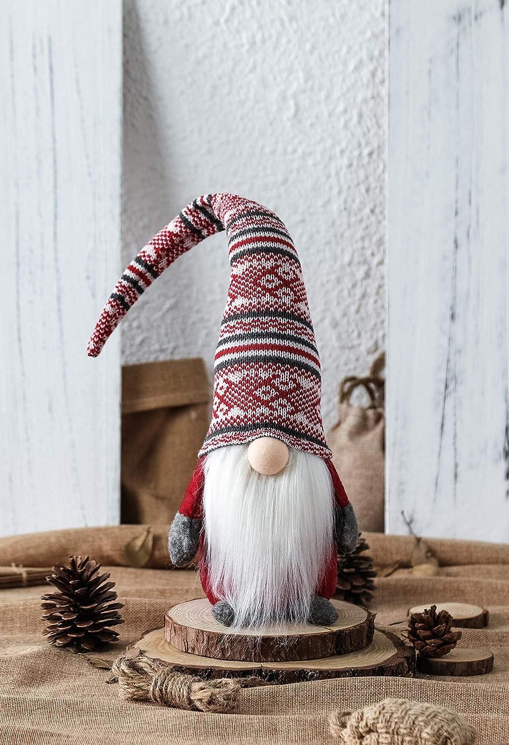 19 inches Gnome Handmade Swedish Tomte, Christmas Elf Decoration Ornaments Thanks Giving Day Gifts Swedish Gnomes - Hibrides