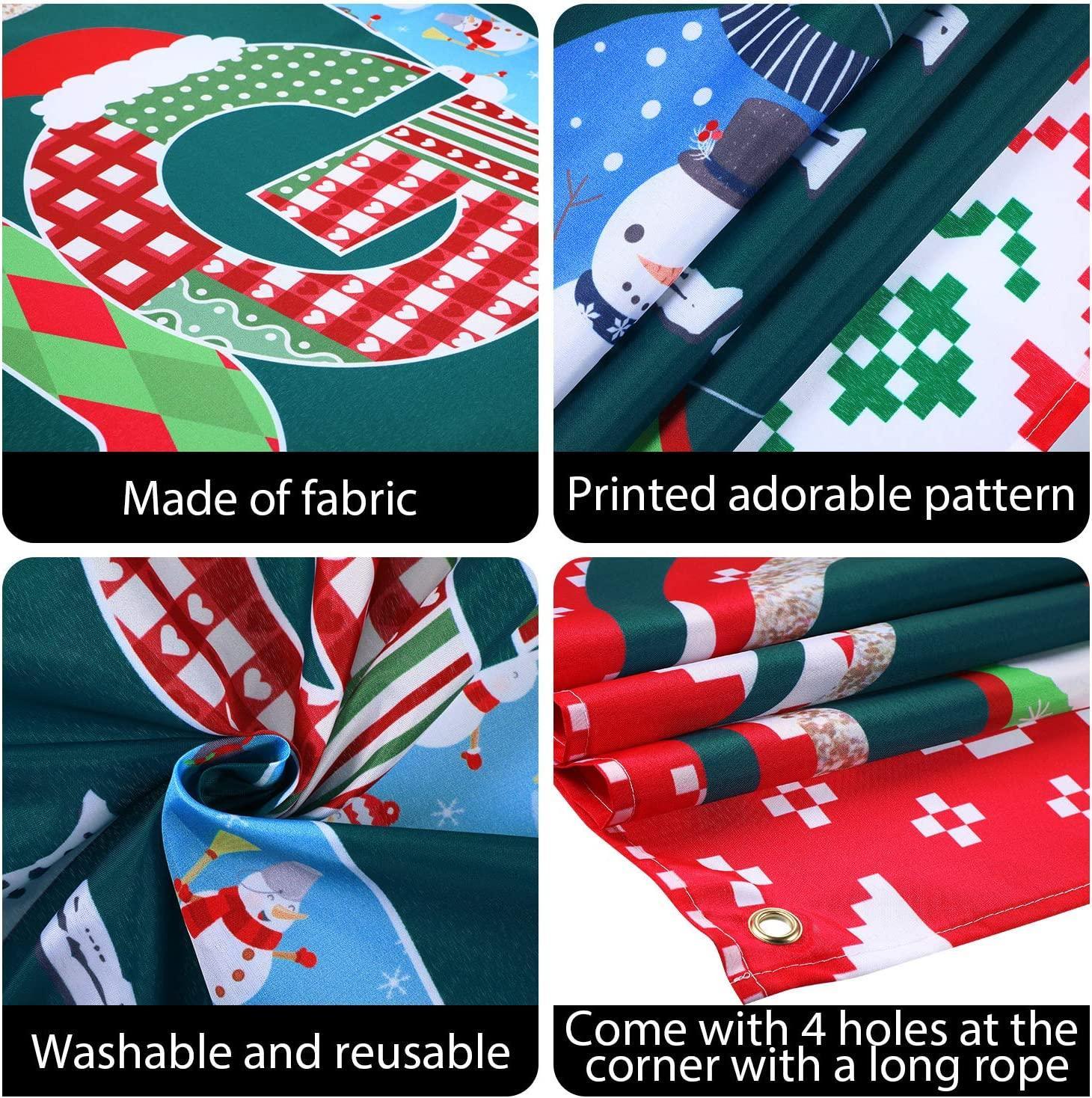 Ugly Sweater Party Supplies Large Fabric Red and Green Ugly Xmas Sweater Party Backdrop for Ugly Sweater - Hibrides