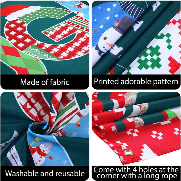 Ugly Sweater Party Supplies Large Fabric Red and Green Ugly Xmas Sweater Party Backdrop for Ugly Sweater - Hibrides