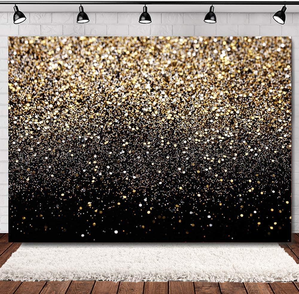 Gold Backdrop Glitter Backdrop Gold Spots Backdrop Black and Gold Backdrop Wedding Backdrop - Hibrides