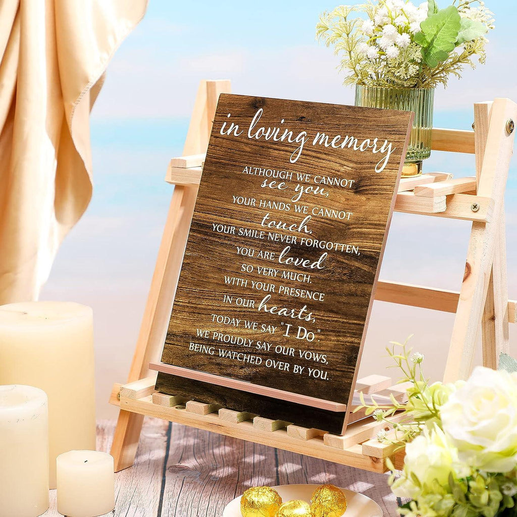 Memorial Table Sign for Wedding, Wedding Wooden Decorations for Recept ...