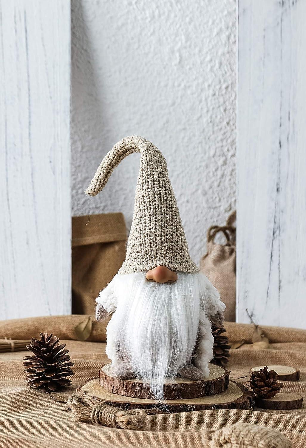 16 Inches Gnome Handmade Swedish Tomte, Christmas Elf Decoration Ornaments Thanks Giving Day Gifts - Hibrides