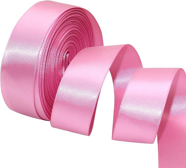 Double Face Satin Ribbon 1" Wide x 20 Yards for Party Wedding Home Decoration - Hibrides