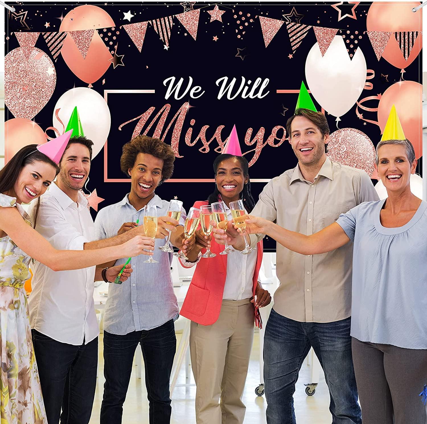 We Will Miss You Party Decorations, Extra Large Going Away Party Backdrop Miss You Photography Background - Hibrides