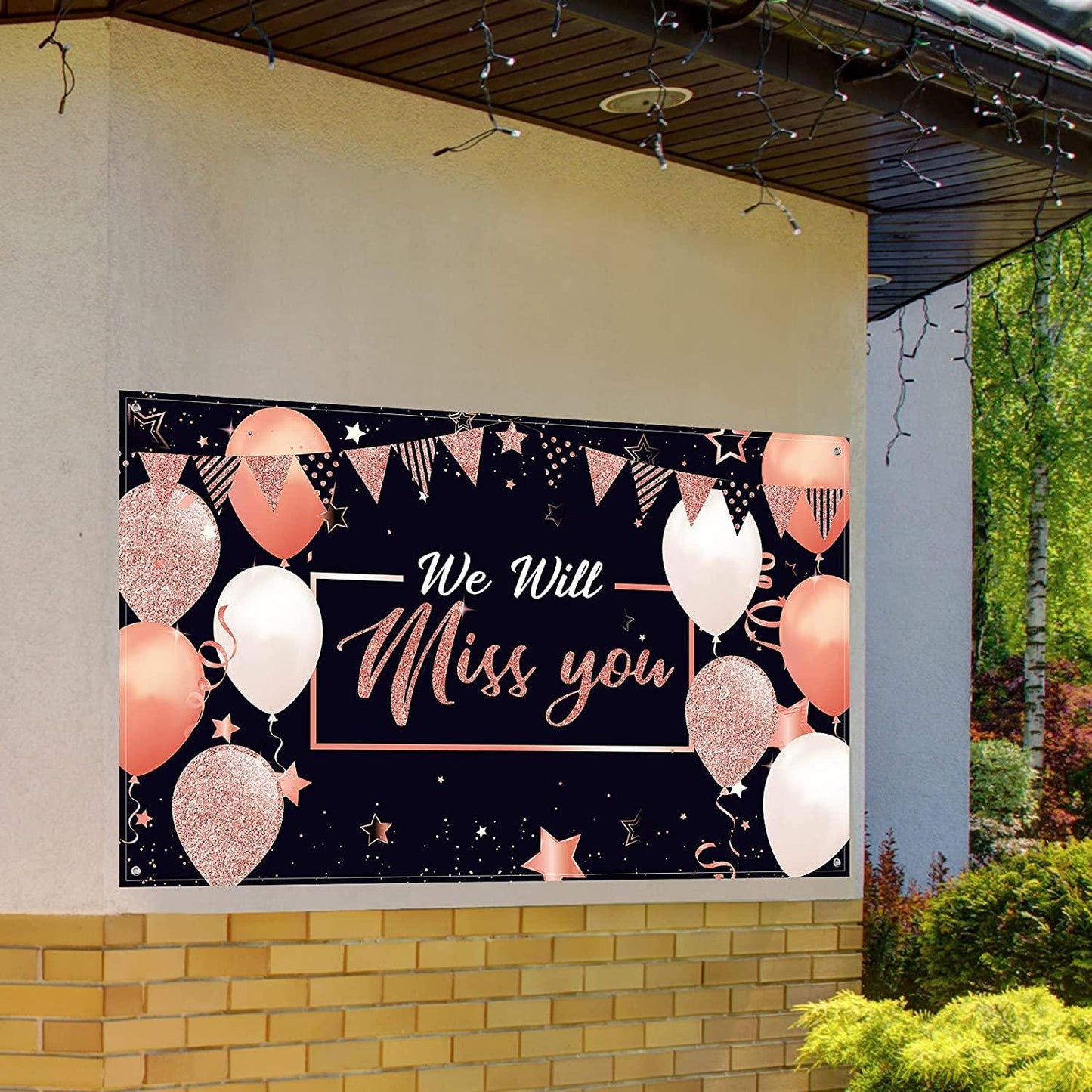 We Will Miss You Party Decorations, Extra Large Going Away Party Backdrop Miss You Photography Background - Hibrides