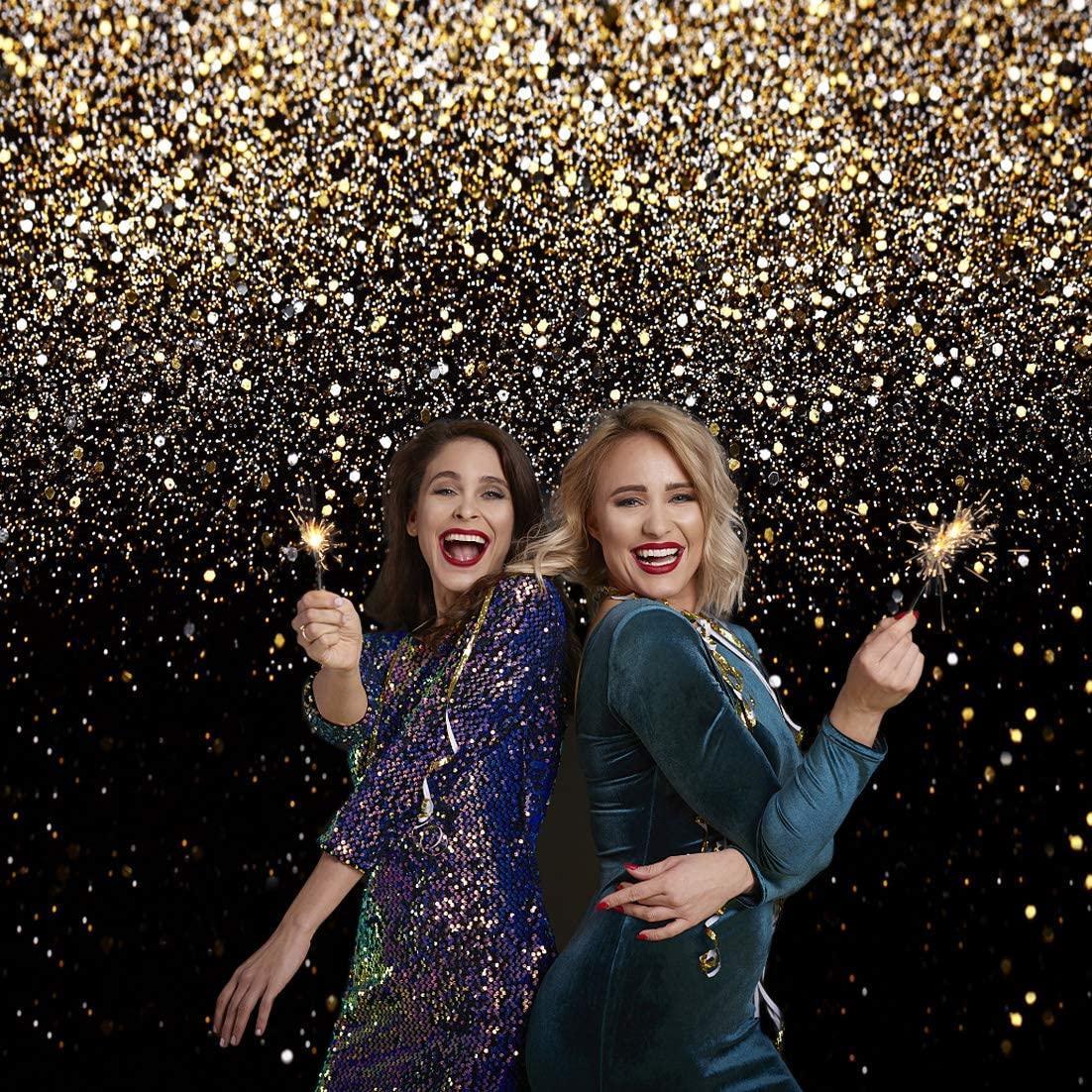 Gold Backdrop Glitter Backdrop Gold Spots Backdrop Black and Gold Backdrop Wedding Backdrop - Hibrides