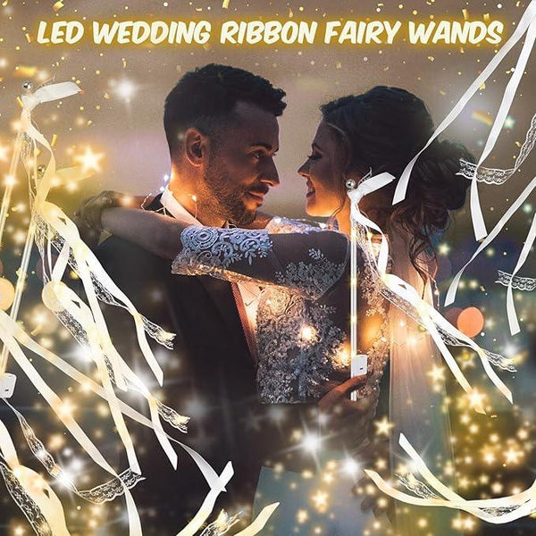 Elevate Your Grand Wedding Exit with Enchanting Fairy Light Wands