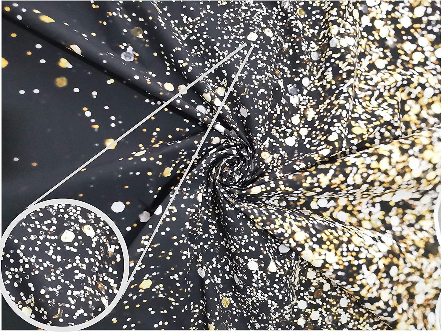 Gold Backdrop Glitter Backdrop Gold Spots Backdrop Black and Gold Backdrop Wedding Backdrop - Hibrides