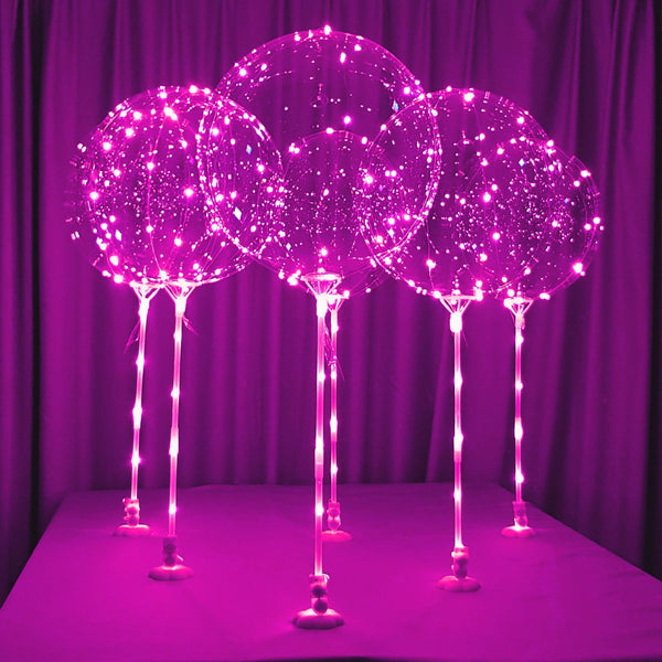 Reusable Led Balloons for Quinceañera/Sweet 16/Graduation/Euphoria Party Decor