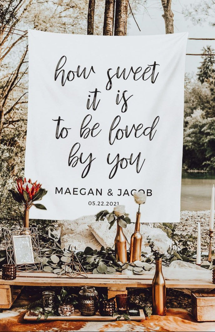 Create a truly unique celebration with our Custom Tapestry Wedding Decor. Fully customizable to match your wedding theme