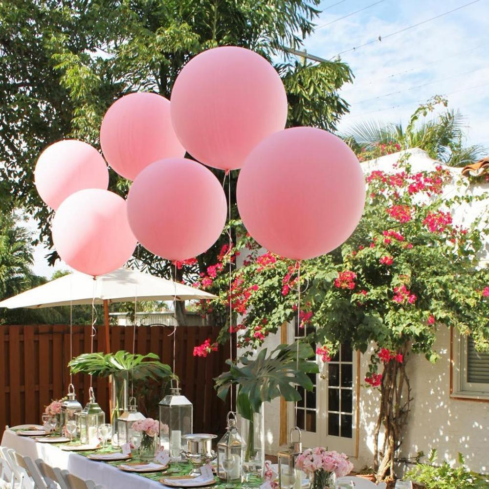 White 36" inch Big Giant Balloons for Greenery Garland - Perfect for Minimalist Rustic Wedding Celebrations 